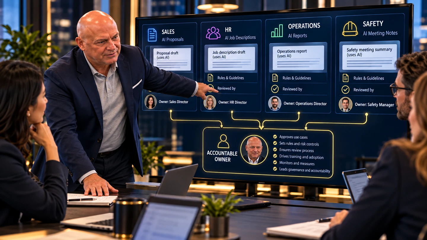 Illustration: Every AI workflow needs an accountable owner. My avatar demonstrates the article’s AI lesson.