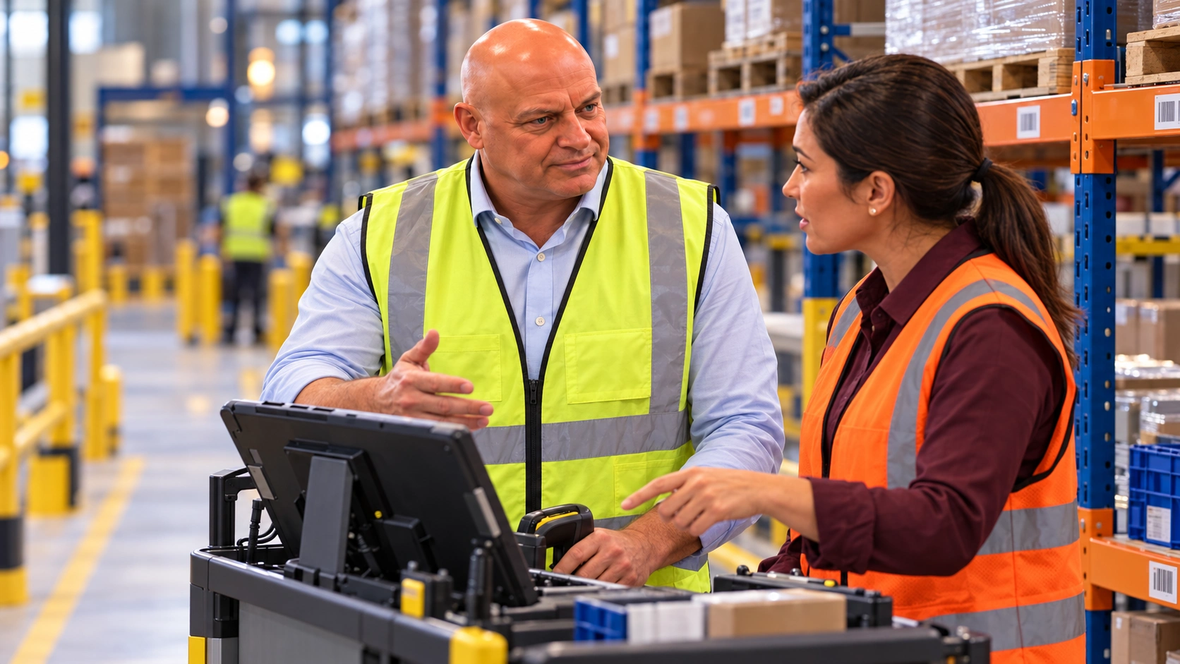 Illustrative scene of Max in warehouse & distribution operations